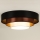 Duolla - LED Stropné svietidlo LUNETA LED/26W/230V pr. 60 cm 4000K čierna/medená/biela