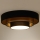 Duolla - LED Stropné svietidlo LUNETA LED/26W/230V pr. 60 cm 4000K čierna/zlatá