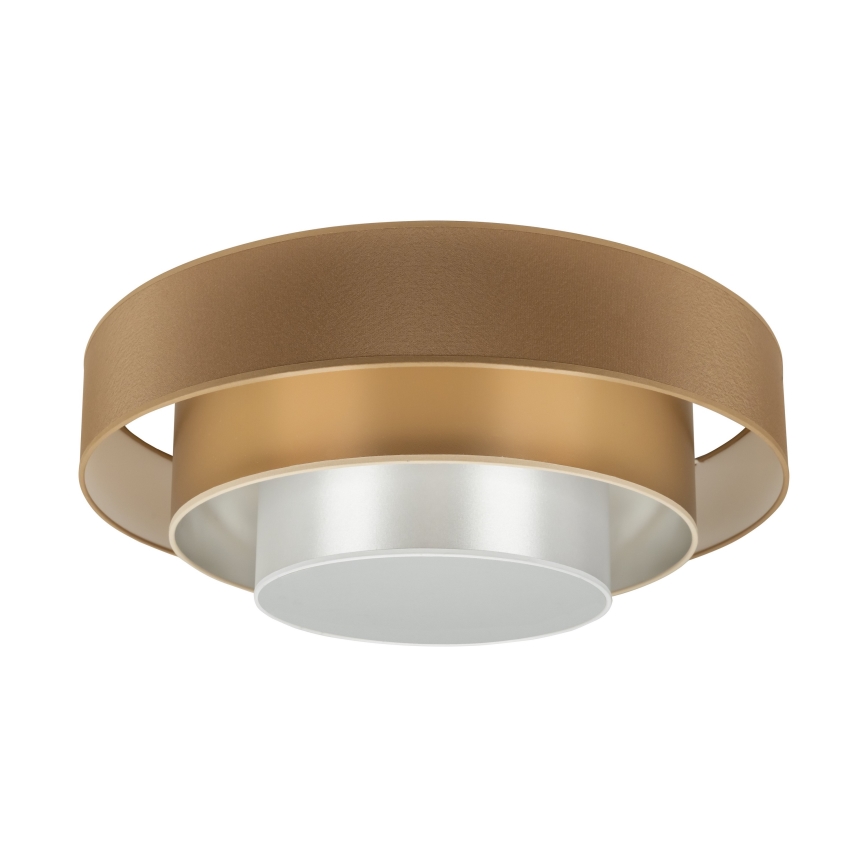 Duolla - LED Stropné svietidlo LUNETA LED/26W/230V pr. 60 cm 4000K hnedá/zlatá/biela
