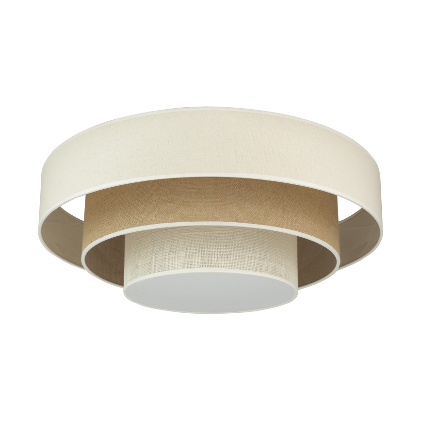 Duolla - LED Stropné svietidlo LUNETA LED/26W/230V pr. 60 cm 4000K krémová/hnedá