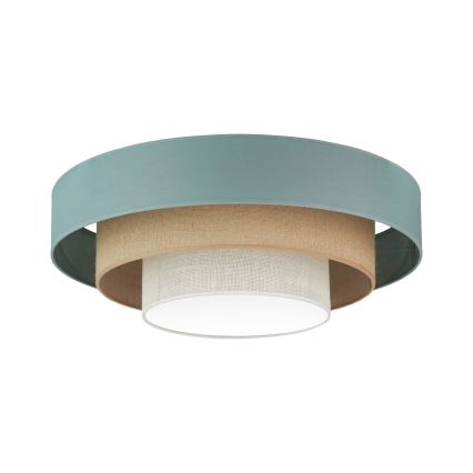 Duolla - LED Stropné svietidlo LUNETA LED/26W/230V pr. 60 cm 4000K tyrkysová/béžová/krémová
