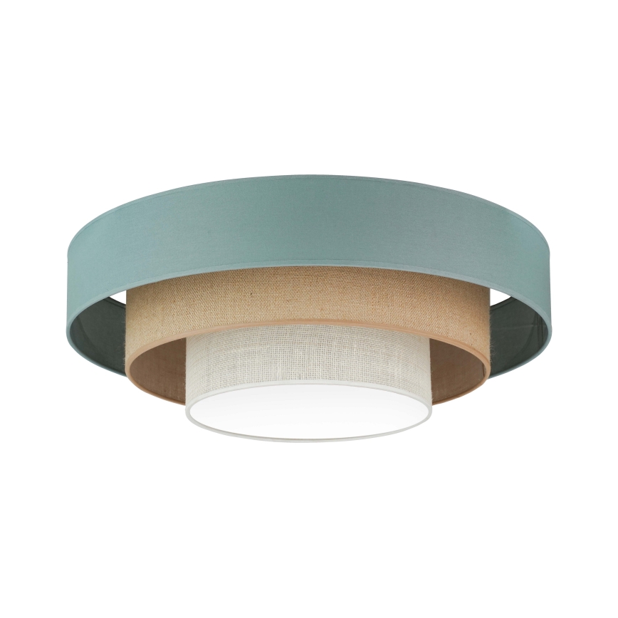Duolla - LED Stropné svietidlo LUNETA LED/26W/230V pr. 60 cm 4000K tyrkysová/béžová/krémová