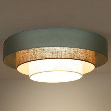 Duolla - LED Stropné svietidlo LUNETA LED/26W/230V pr. 60 cm 4000K tyrkysová/béžová/krémová