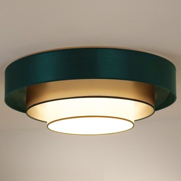 Duolla - LED Stropné svietidlo LUNETA LED/26W/230V pr. 60 cm 4000K zelená/zlatá/biela