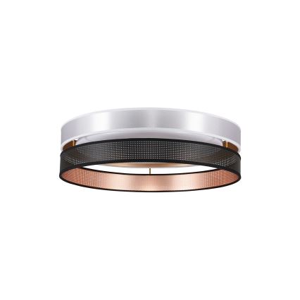 Duolla - LED Stropné svietidlo ROLLER DUO SHINY LED/24W/230V pr. 45 cm strieborná/čierna
