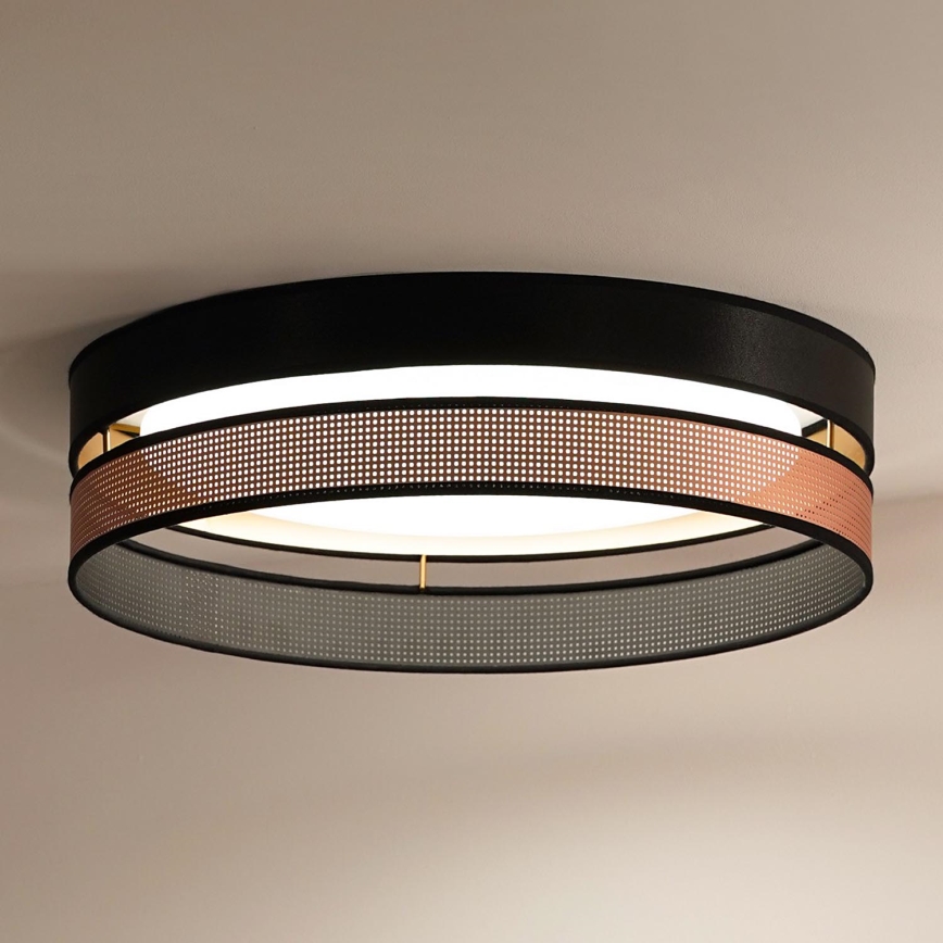Duolla - LED Stropné svietidlo ROLLER DUO SHINY LED/24W/230V pr. 45 cm čierna/medená