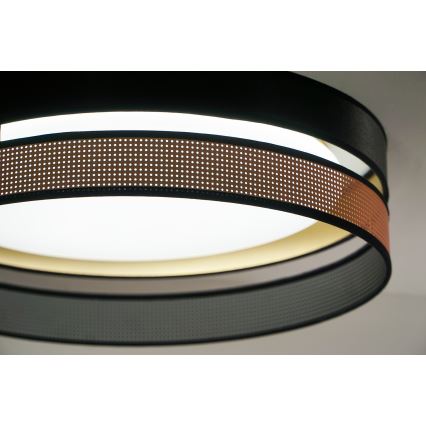 Duolla - LED Stropné svietidlo ROLLER DUO SHINY LED/24W/230V pr. 45 cm čierna/medená