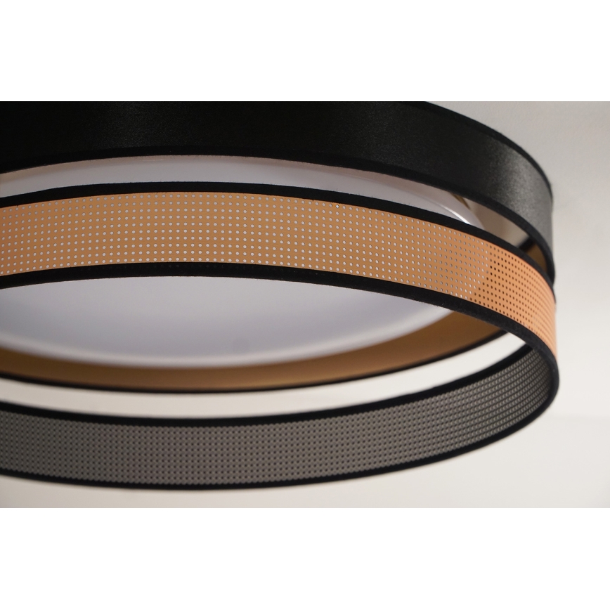 Duolla - LED Stropné svietidlo ROLLER DUO SHINY LED/24W/230V pr. 45 cm čierna/medená