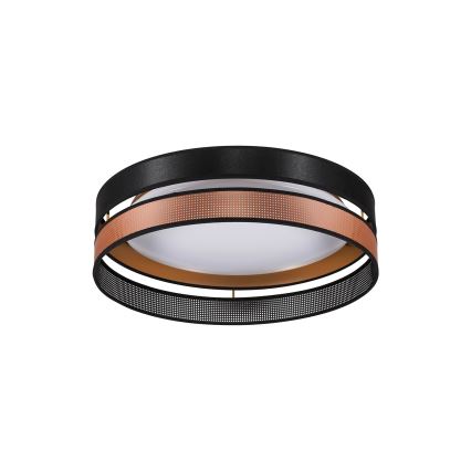 Duolla - LED Stropné svietidlo ROLLER DUO SHINY LED/24W/230V pr. 45 cm čierna/medená