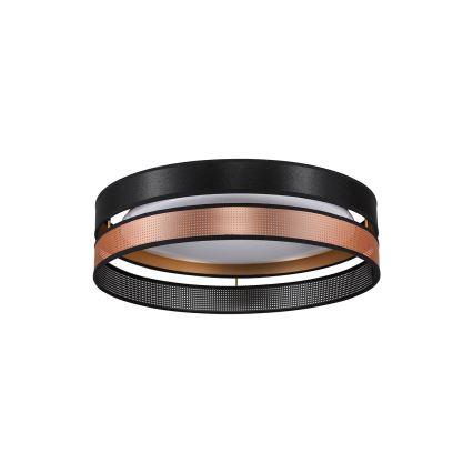 Duolla - LED Stropné svietidlo ROLLER DUO SHINY LED/24W/230V pr. 45 cm čierna/medená
