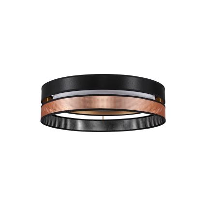 Duolla - LED Stropné svietidlo ROLLER DUO SHINY LED/24W/230V pr. 45 cm čierna/medená