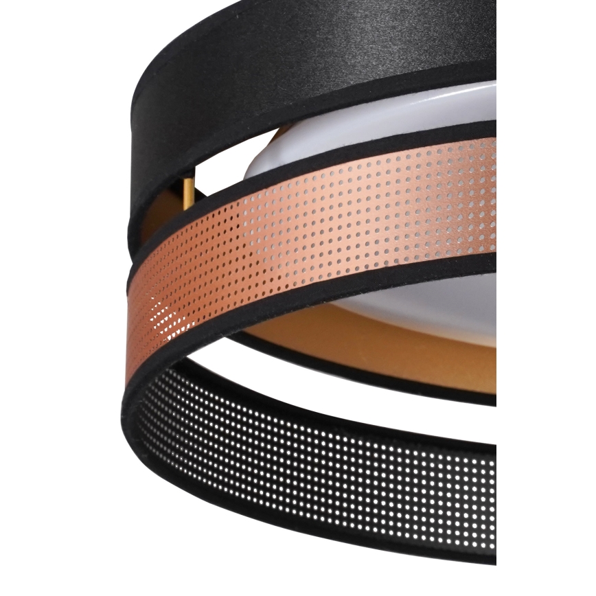 Duolla - LED Stropné svietidlo ROLLER DUO SHINY LED/24W/230V pr. 45 cm čierna/medená