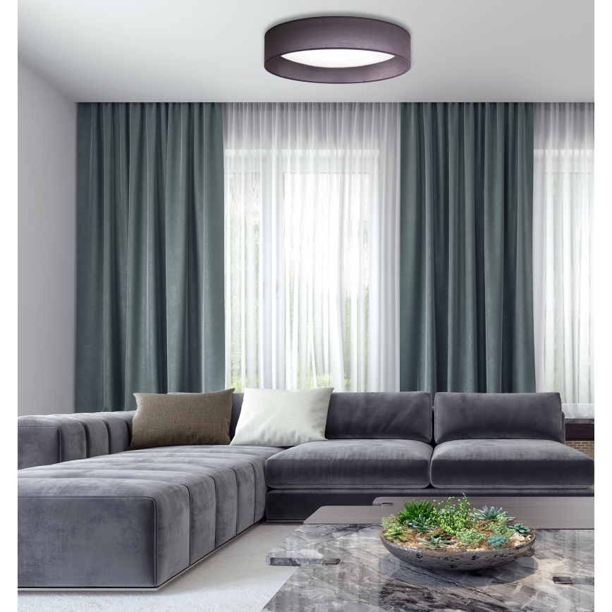 Duolla - LED Stropné svietidlo ROLLER LED/24W/230V pr. 45 cm antracit