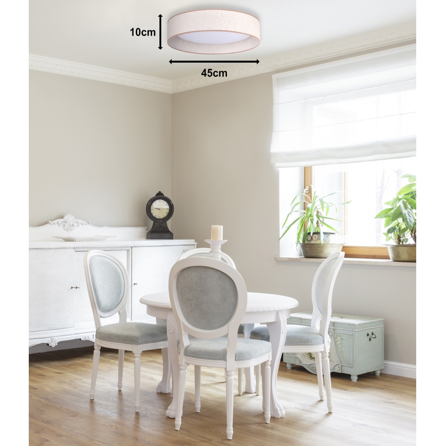 Duolla - LED Stropné svietidlo ROLLER LED/24W/230V pr. 45 cm béžová