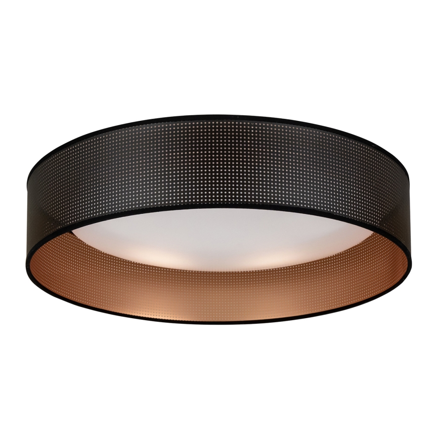 Duolla - LED Stropné svietidlo ROLLER LED/24W/230V pr. 45 cm čierna/medená
