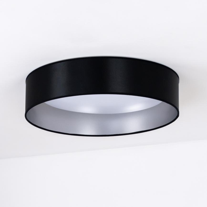 Duolla - LED Stropné svietidlo ROLLER LED/24W/230V pr. 45 cm čierna/strieborná