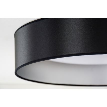 Duolla - LED Stropné svietidlo ROLLER LED/24W/230V pr. 45 cm čierna/strieborná