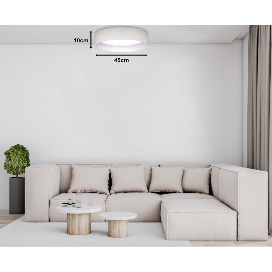 Duolla - LED Stropné svietidlo ROLLER LED/24W/230V pr. 45 cm krémová