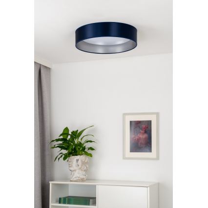 Duolla - LED Stropné svietidlo ROLLER LED/24W/230V pr. 45 cm modrá/strieborná