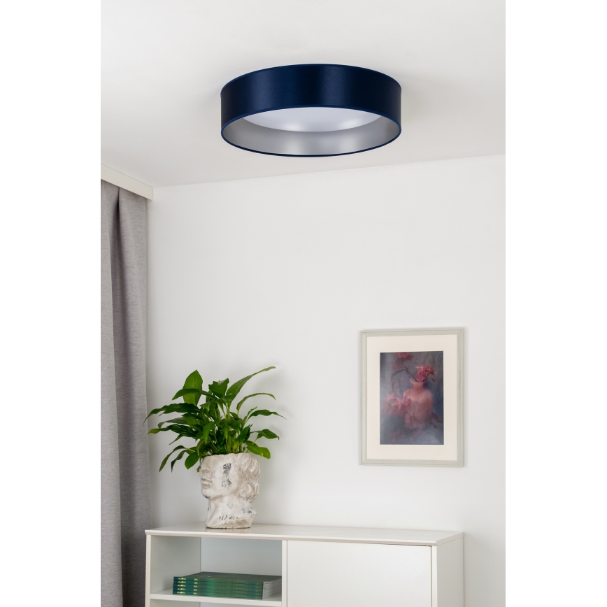Duolla - LED Stropné svietidlo ROLLER LED/24W/230V pr. 45 cm modrá/strieborná