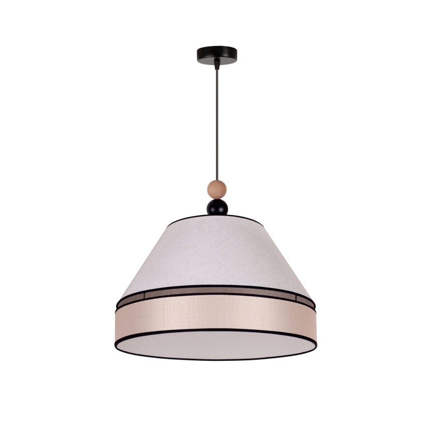 Duolla - Luster na lanku AVIGNON 1xE27/15W/230V pr. 50 cm béžová