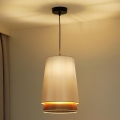 Duolla - Luster na lanku BELL SHINY 1xE27/15W/230V pr. 25 cm biela/medená