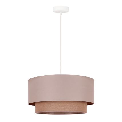 Duolla - Luster na lanku BOHO 1xE27/15W/230V pr. 45 cm béžová/hnedá