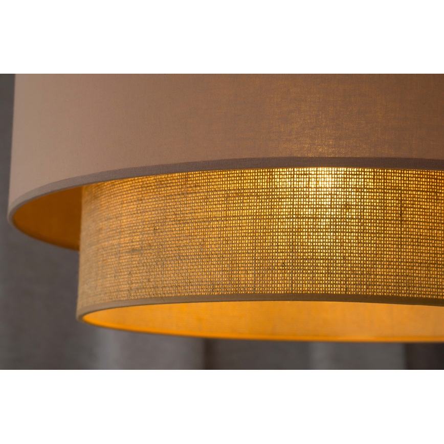 Duolla - Luster na lanku BOHO 1xE27/15W/230V pr. 45 cm béžová/hnedá