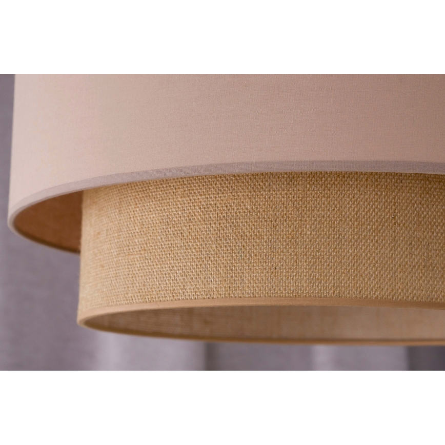 Duolla - Luster na lanku BOHO 1xE27/15W/230V pr. 45 cm béžová/hnedá