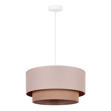Duolla - Luster na lanku BOHO 1xE27/15W/230V pr. 45 cm béžová/hnedá