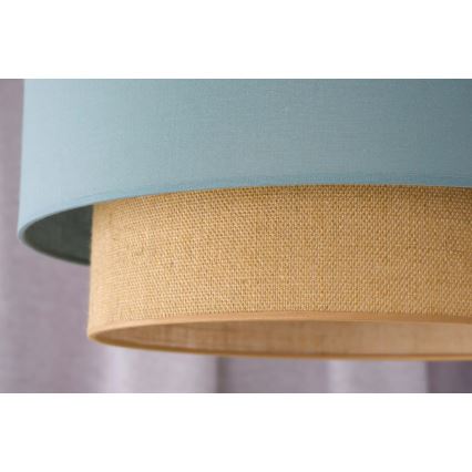 Duolla - Luster na lanku BOHO 1xE27/15W/230V pr. 45 cm zelená/hnedá