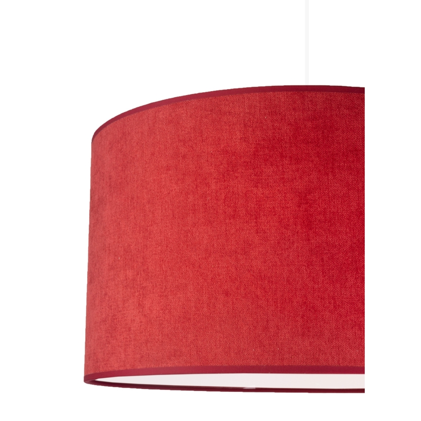 Duolla - Luster na lanku BRISTOL 1xE27/40W/230V pr. 45 cm červená