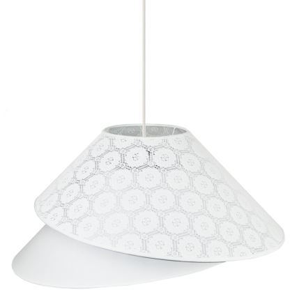 Duolla - Luster na lanku COCO 1xE27/40W/230V pr. 50 cm biela