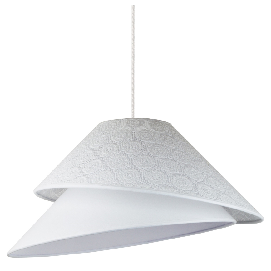 Duolla - Luster na lanku COCO 1xE27/40W/230V pr. 50 cm biela