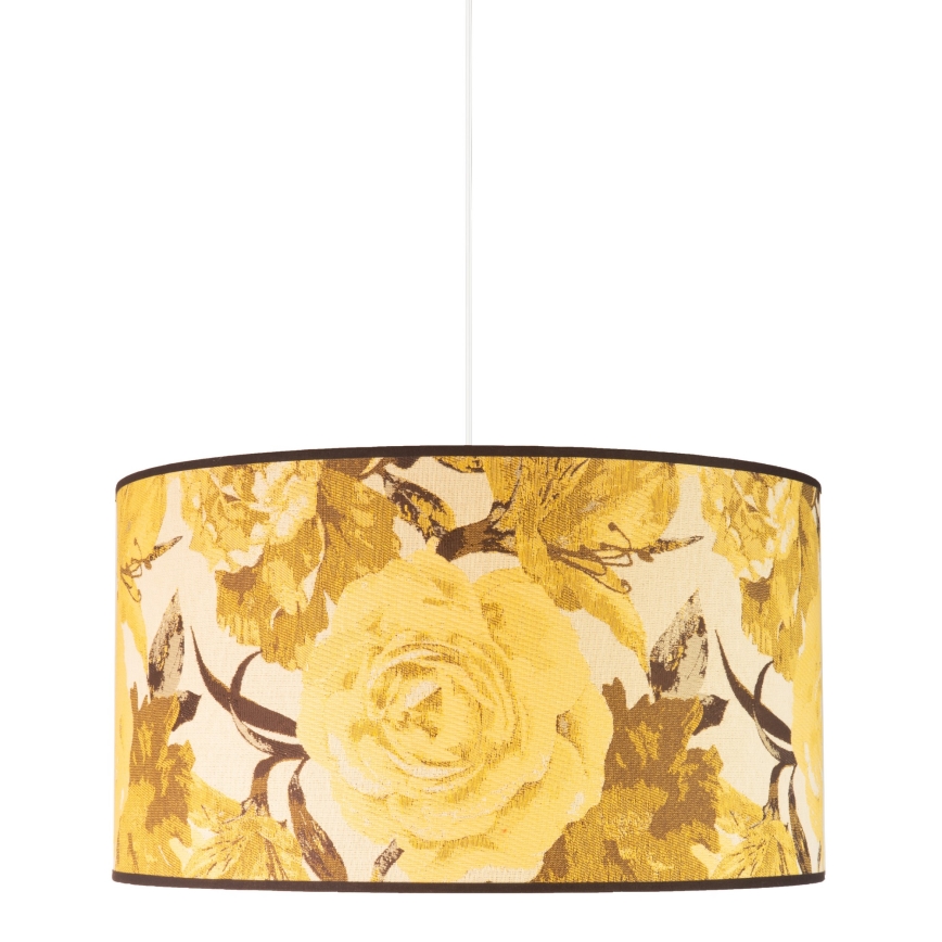 Duolla - Luster na lanku CONSTANCE 1xE27/40W/230V pr. 45 cm žltá