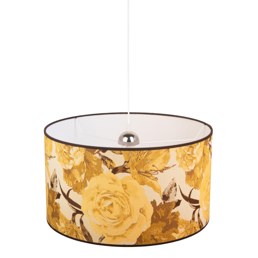 Duolla - Luster na lanku CONSTANCE 1xE27/40W/230V pr. 45 cm žltá