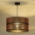 Duolla - Luster na lanku COPPER SHINY 1xE27/15W/230V pr. 40 cm medená/čierna