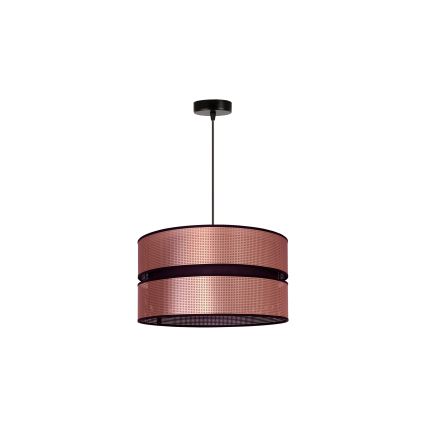 Duolla - Luster na lanku COPPER SHINY 1xE27/15W/230V pr. 40 cm medená/čierna