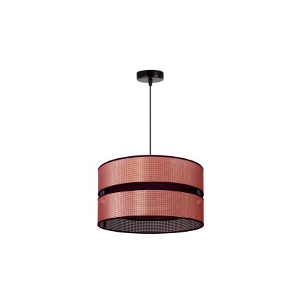Duolla - Luster na lanku COPPER SHINY 1xE27/15W/230V pr. 40 cm medená/čierna