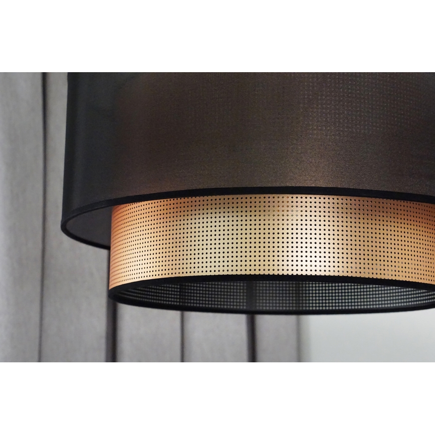 Duolla - Luster na lanku COPPER SHINY 1xE27/15W/230V pr. 45 cm hnedá/medená
