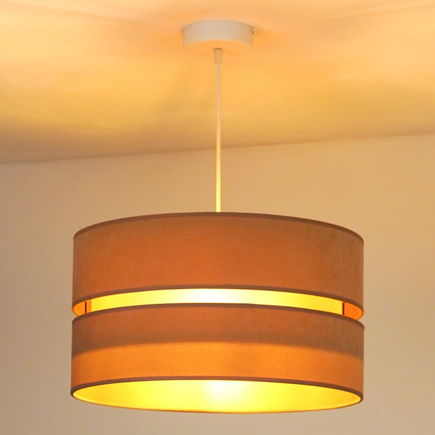 Duolla - Luster na lanku DUO 1xE27/15W/230V pr. 40 cm béžová