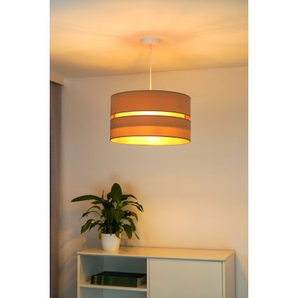 Duolla - Luster na lanku DUO 1xE27/15W/230V pr. 40 cm béžová