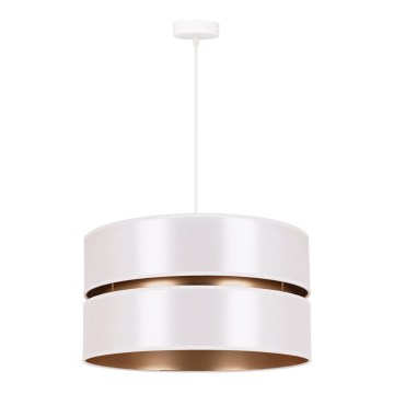 Duolla - Luster na lanku DUO 1xE27/15W/230V pr. 40 cm biela/zlatá