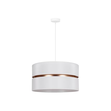 Duolla - Luster na lanku DUO 1xE27/15W/230V pr. 40 cm biela/zlatá