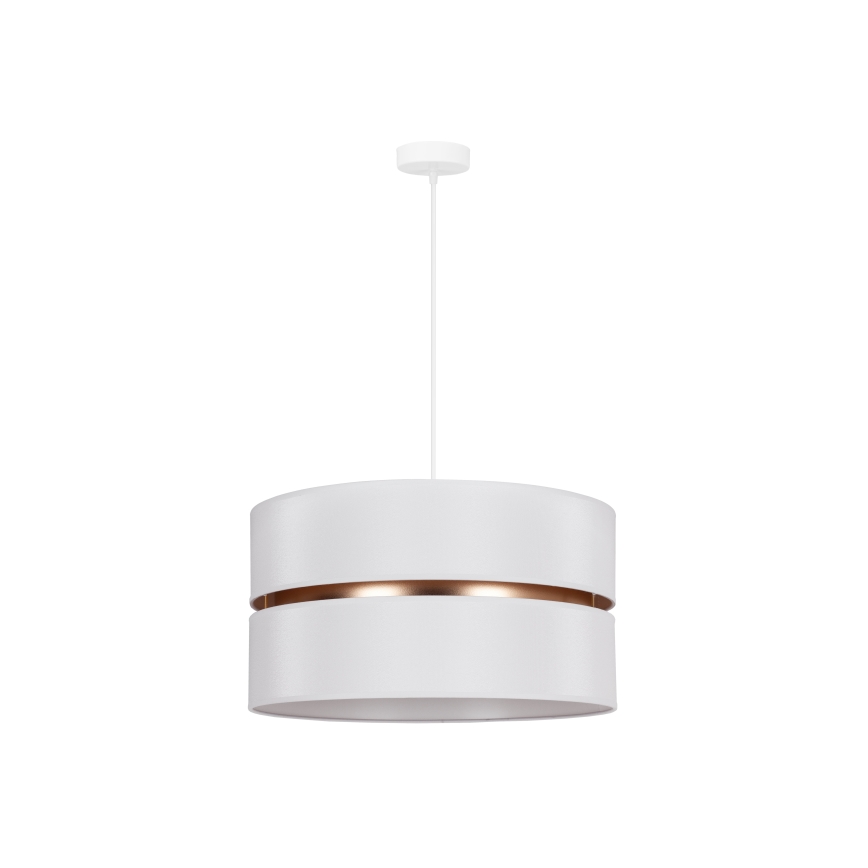 Duolla - Luster na lanku DUO 1xE27/15W/230V pr. 40 cm biela/zlatá