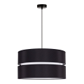 Duolla - Luster na lanku DUO 1xE27/15W/230V pr. 40 cm čierna/biela