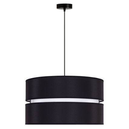 Duolla - Luster na lanku DUO 1xE27/15W/230V pr. 40 cm čierna/biela