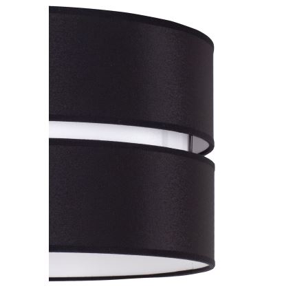 Duolla - Luster na lanku DUO 1xE27/15W/230V pr. 40 cm čierna/biela