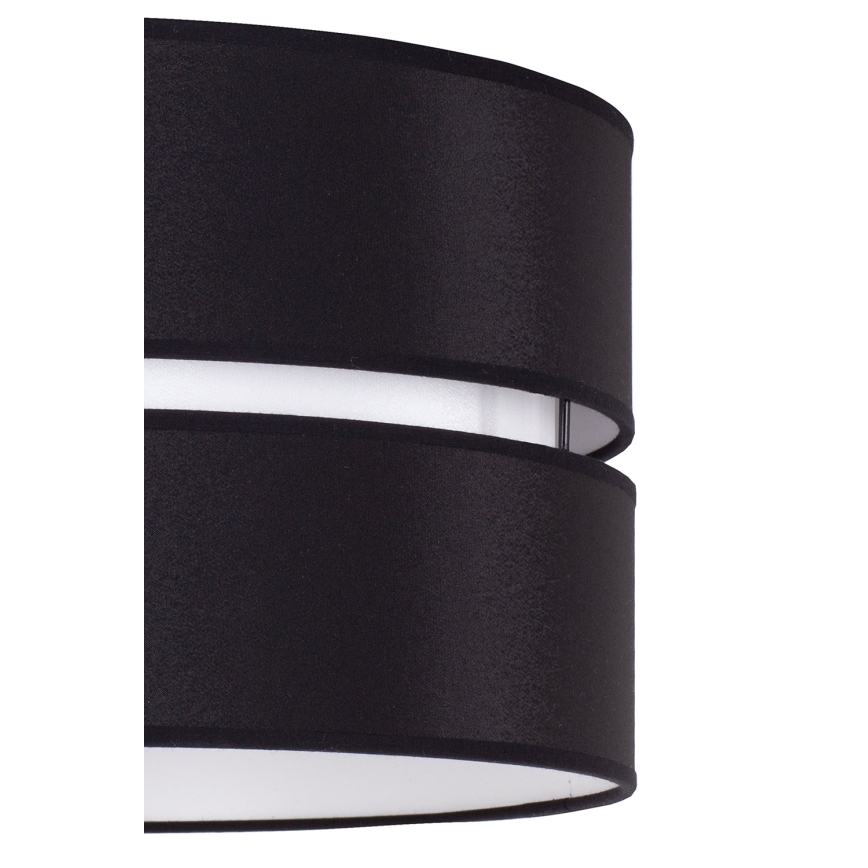 Duolla - Luster na lanku DUO 1xE27/15W/230V pr. 40 cm čierna/biela