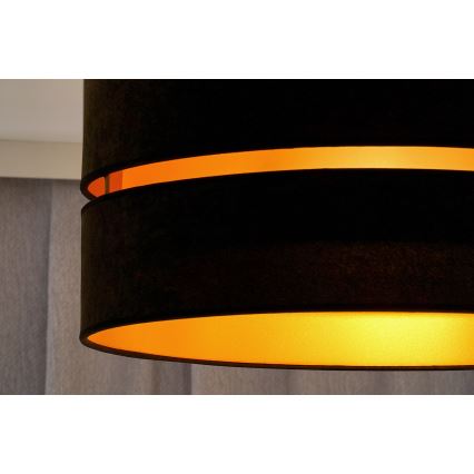 Duolla - Luster na lanku DUO 1xE27/15W/230V pr. 40 cm čierna/zlatá